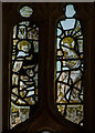 TQ6809 : Medieval stained glass, St Oswald's church, Hooe by Julian P Guffogg