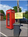 Advance warning notice by the phone box