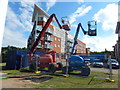 Construction vehicle near Sir Bobby Robson Bridge