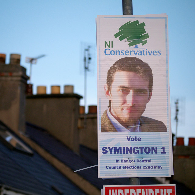 'NI Conservatives' election poster, Bangor
