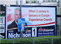 J5081 : Election posters, Bangor by Rossographer