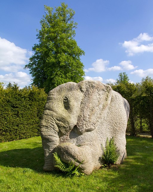 Wounded Elephant, Sculpture... © David P Howard :: Geograph Britain and ...