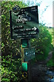 Footpath sign in North Staffordshire