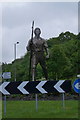 The Chartist Statue on the A4048 at Blackwood