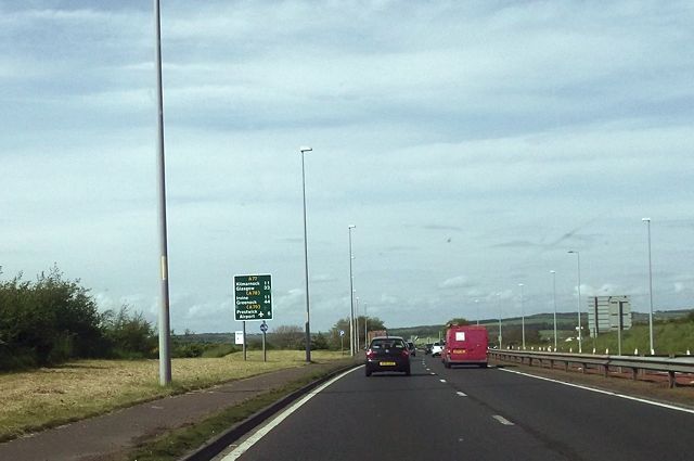 A77 north of Whitletts roundabout © John Firth :: Geograph Britain and ...