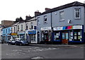 Row of shops on the south side of Baneswell Road, Newport