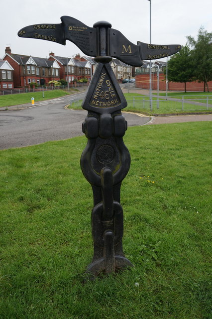 National Cycle Network marker post