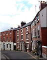 Houses on a bend in Belmont, Shrewsbury