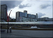 SK3586 : Plaza and water feature, Sheffield Midland Railway Station by JThomas