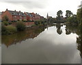 SJ4912 : Riverside houses viewed from Greyfriars Bridge, Shrewsbury by Jaggery