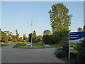 The north west entrance to Crawley memorial gardens