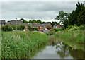 Canal and housing at Newtown, Redditch, Worcestershire