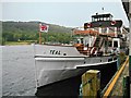 SD3787 : MV Teal Moored at Lakeside Pier by David Dixon