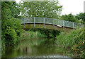 Footbridge across the Barge Canal  near Droitwich Spa, Worcestershire