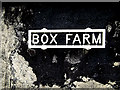 TM0472 : Box Farm sign by Geographer