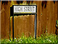 High Street sign