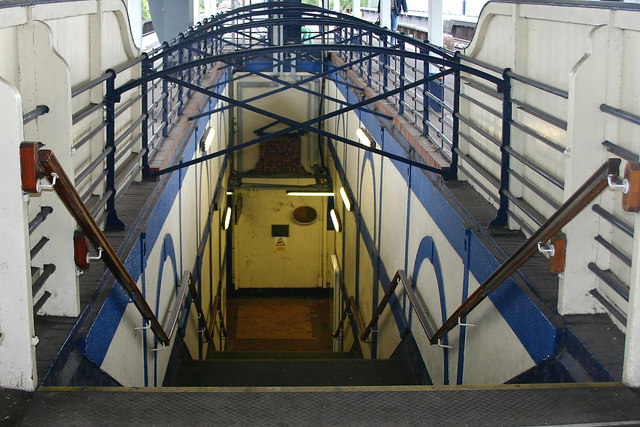 Wandsworth Town station - stairs to subway