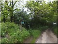 Devonshire Heartland Way crossing a minor road