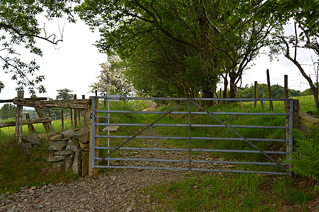 Footpath heading towards the Nant Cou