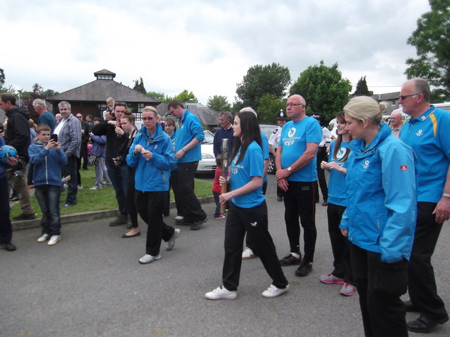 The Commonwealth Games baton arrives in Ruthin
