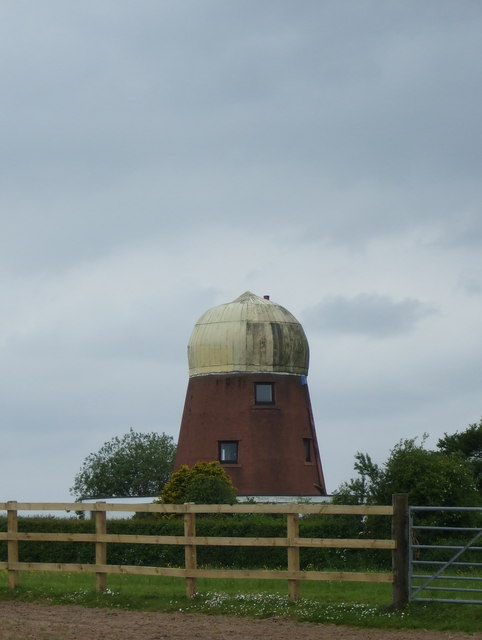 Capped windmill on Langrigg Bank