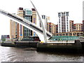 Gateshead Millennium Bridge tilts open