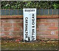 Boundary marker (detail), Chiltern Road, Sutton