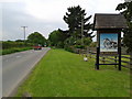 The B3215 passing The Countryman inn