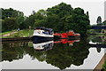 Boats moored on the River Don