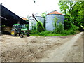 Farmyard with tractor on west side of Vinnells Lane