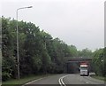 Road to Rilshaw farm crossing A54