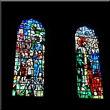 M2925 : Galway City - Galway Cathedral Interior - Stained Glass Windows by Suzanne Mischyshyn