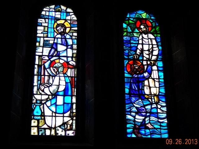 Galway City - Galway Cathedral Interior - Stained Glass Windows