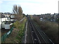 Railway heading south from Formby Railway Station