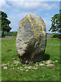 NY5128 : Monolith at the centre of Mayburgh Henge by Oliver Dixon