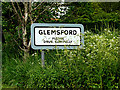 TL8346 : Glemsford Village Name sign by Geographer