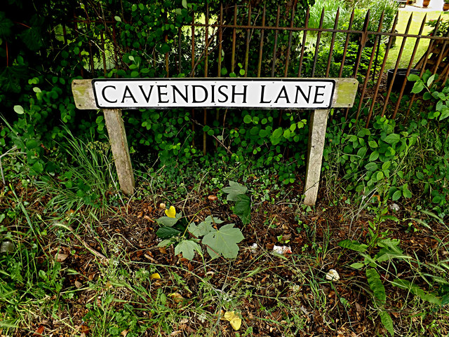 Cavendish Lane sign