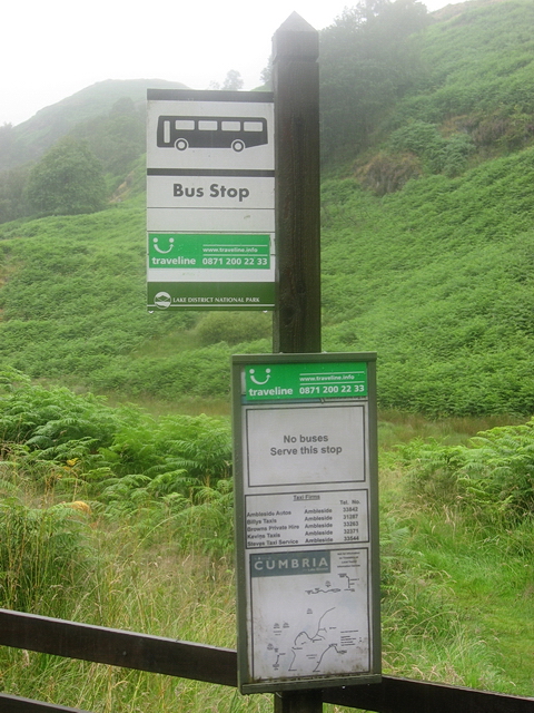 "No buses Serve this stop", Oxen Fell