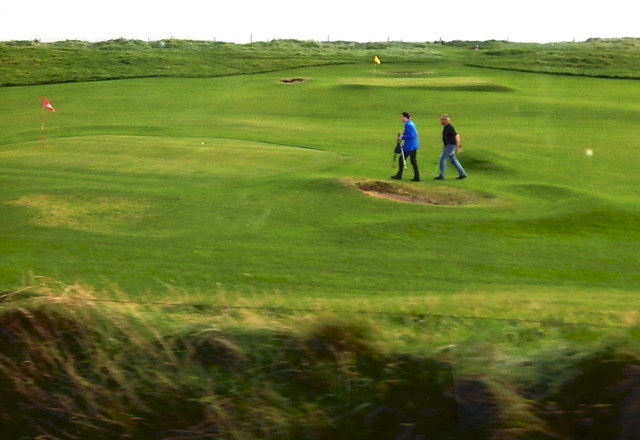 County Clare - R478 (Liscannor Road) - Lehinch Area - Golf Links Practice Greens
