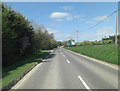 A417 approaches the Stanford Road Roundabout