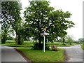 Thorpe Morieux, village sign and bench