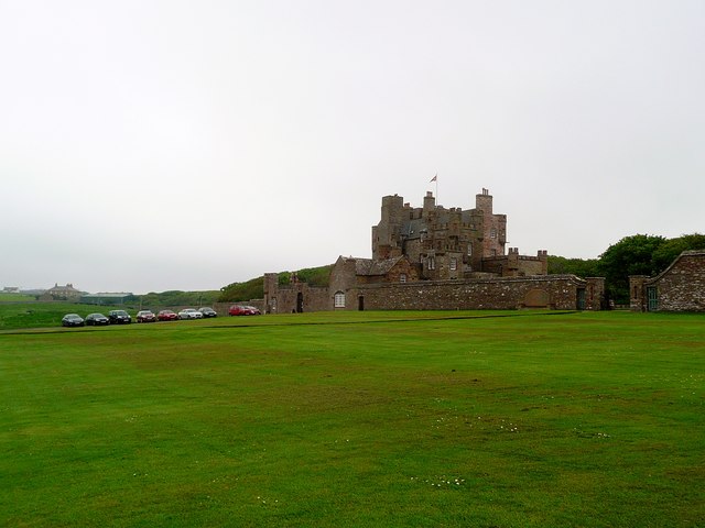Spacious lawns at the Castle of Mey
