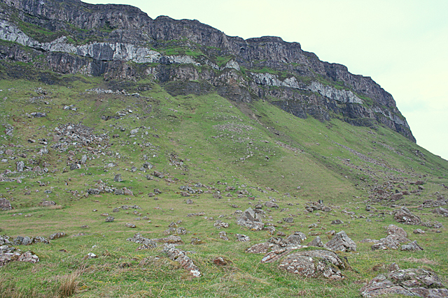 Cliffs and Scree north of Struidh