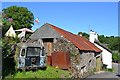 Building with a rusty roof, Abbey Road, Cornworthy