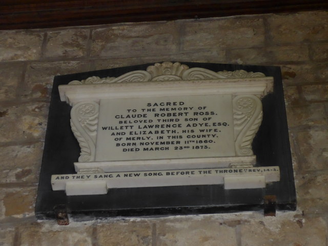 Memorial, Canford Magna Parish Church... © Basher Eyre cc-by-sa/2.0 ...