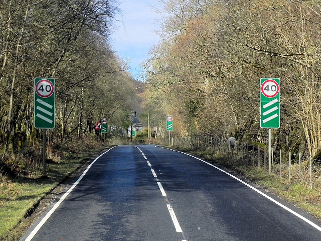 A828 Approaching Appin