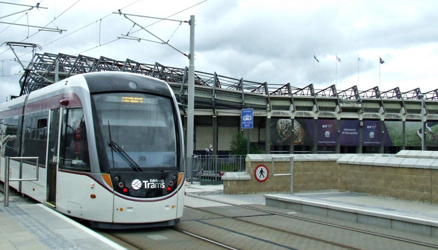 Murrayfield Stadium tram stop © Thomas Nugent :: Geograph Britain and ...