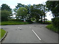 Crossroads on the B825, near Babbithill