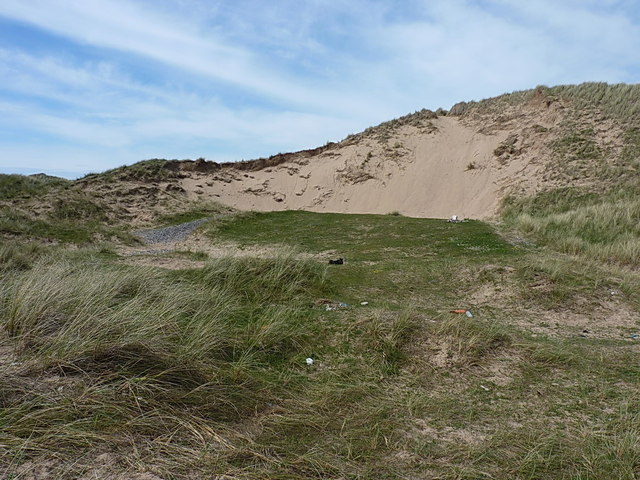 Blown-out dune at Haverigg Point