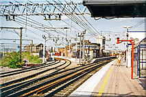 TQ3884 : Stratford main line Station, 1998 by Ben Brooksbank
